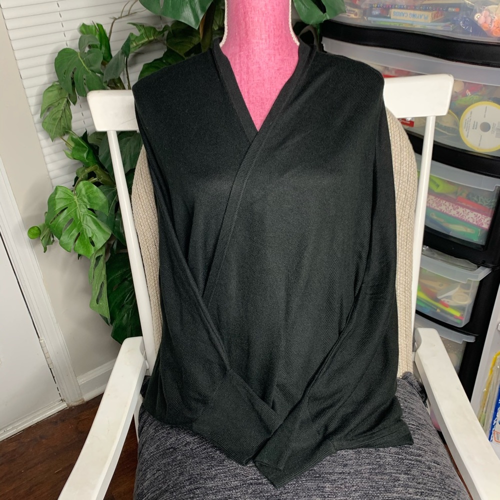 ❣️CARDIGAN PARTY @ THE LOFT!!! BLACK PULL-ON SZ LG